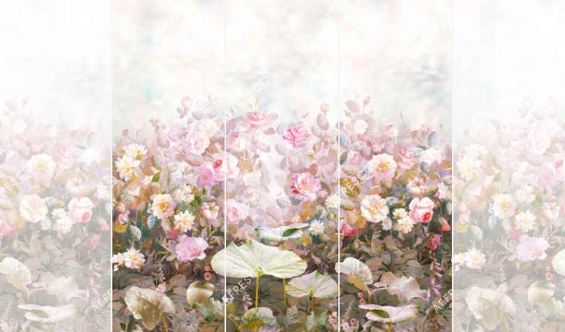 Панно Affresco Wallpaper Part 2 Rose Garden AB59-COL2 2x2,01 м Панно Affresco Wallpaper Part 2 Rose Garden AB59-COL2 2x2,01 м