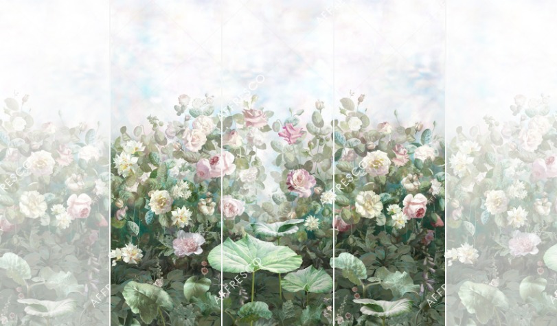 Панно Affresco Wallpaper Part 2 Rose Garden AB59-COL3 2x2,01 м