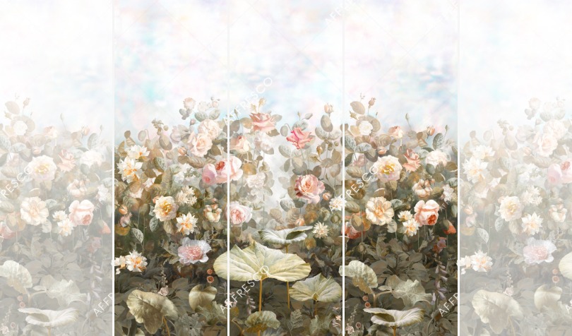 Панно Affresco Wallpaper Part 2 Rose Garden AB59-COL4 2x2,01 м