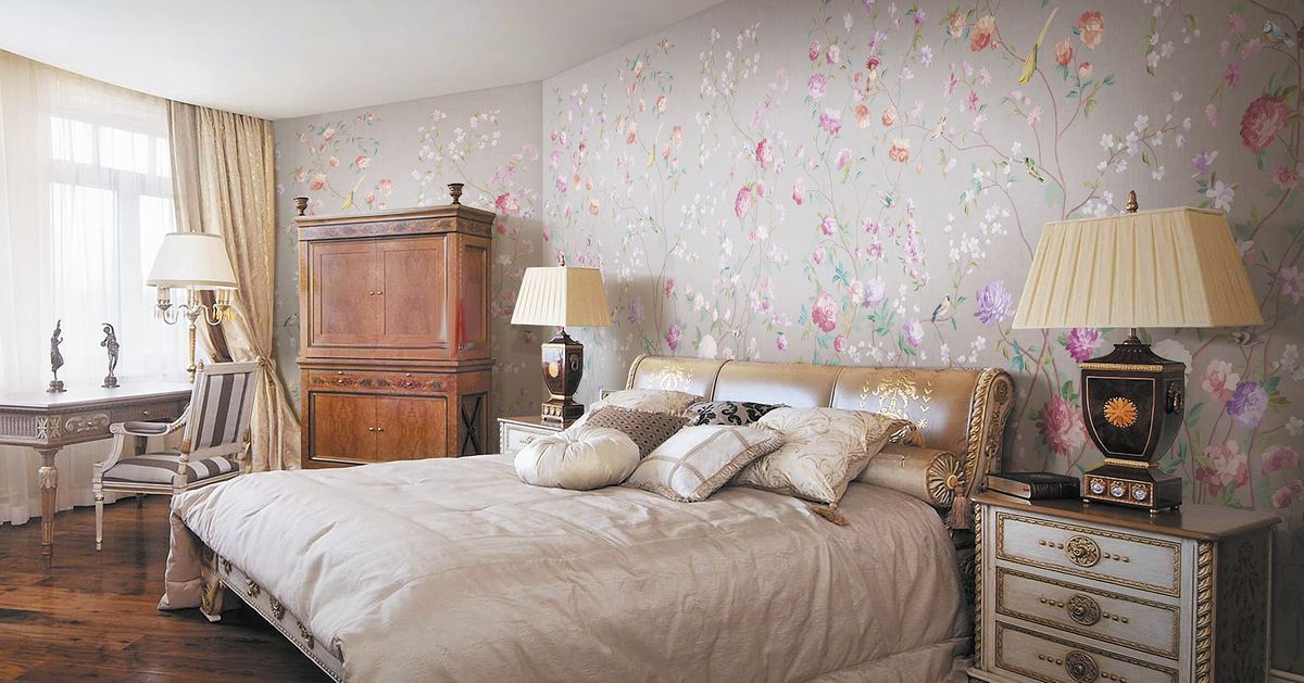 Панно Affresco Wallpaper Part 2 Brides Garden AF738-COL1 2,4x2,55 м фото в интерьере