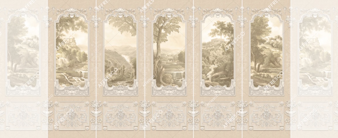 Панно Affresco Wallpaper Part 2 Po Valley AF733-COL2 2,4x4,25 м