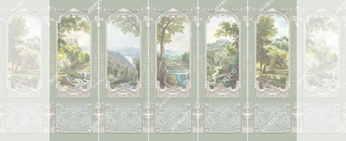 Панно Affresco Wallpaper Part 2 Po Valley AF733-COL3 2,4x4,25 м