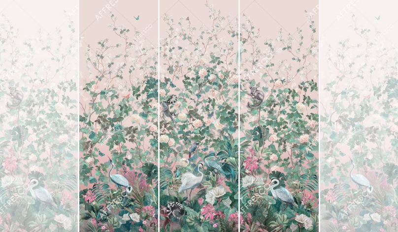 Панно Affresco Wallpaper Part 2 Paradise Garden AF960-COL2 2x2,01 м