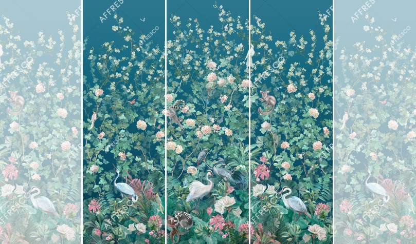 Панно Affresco Wallpaper Part 2 Paradise Garden AF960-COL3 2x2,01 м