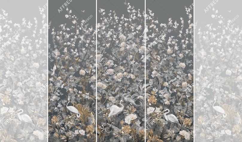 Панно Affresco Wallpaper Part 2 Paradise Garden AF960-COL4 2x2,01 м