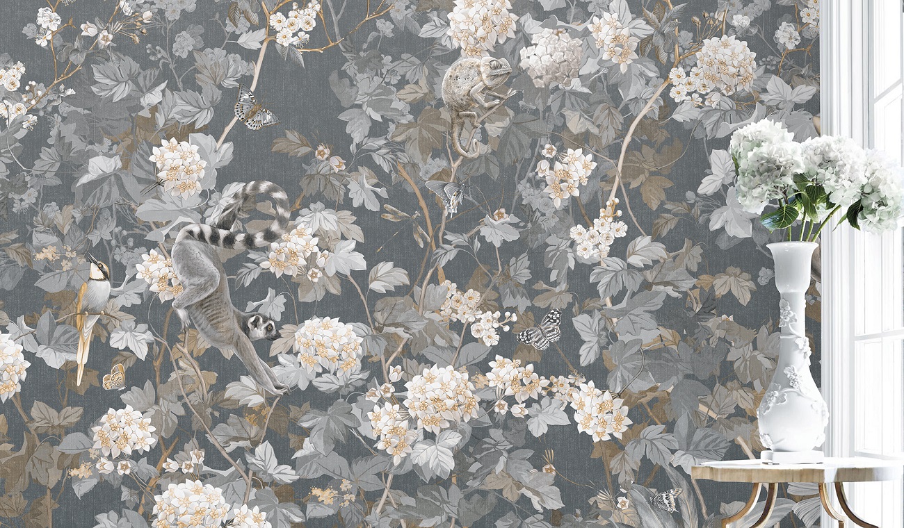 Панно Affresco Wallpaper Part 2 Paradise Garden AF960-COL4 2x2,01 м фото в интерьере