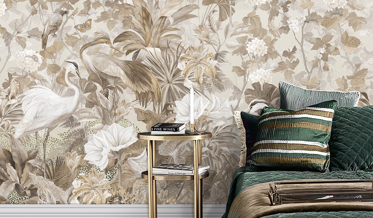 Панно Affresco Wallpaper Part 2 Paradise Garden AF960-COL5 2x2,01 м фото в интерьере