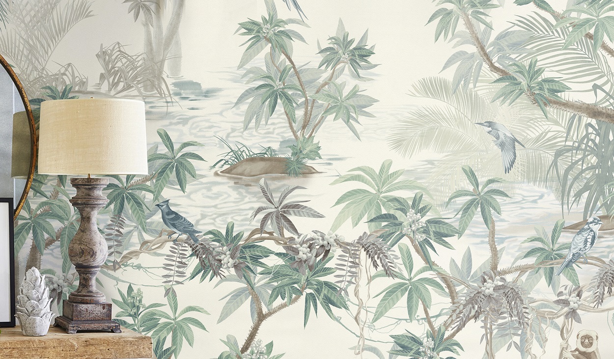 Панно Affresco Wallpaper Part 2 Wild Cats AF958-COL5 2x2,01 м фото в интерьере