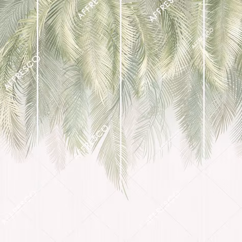 Панно Affresco Wallpaper Part 2 Palm Leaves AF952-COL4 2x2,68 м