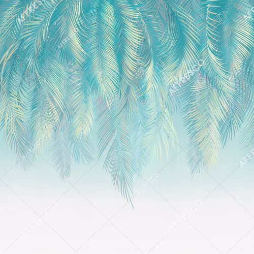 Панно Affresco Wallpaper Part 2 Palm Leaves AF952-COL5 2x2,68 м