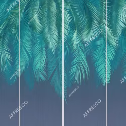 Панно Affresco Wallpaper Part 2 Palm Leaves AF952-COL6 2x2,68 м