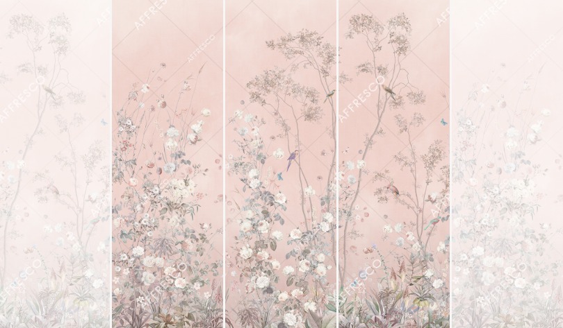 Панно Affresco Wallpaper Part 2 Rosarium AF955-COL1 2x2,01 м