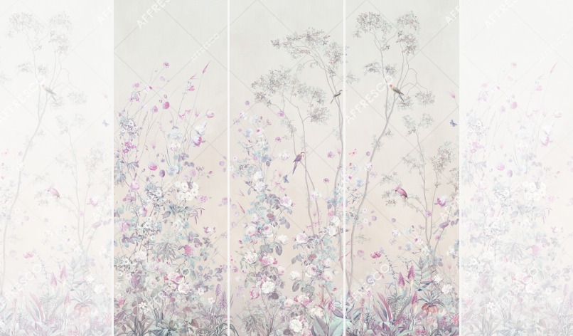Панно Affresco Wallpaper Part 2 Rosarium AF955-COL4 2x2,01 м