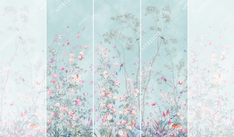 Панно Affresco Wallpaper Part 2 Rosarium AF955-COL6 2x2,01 м