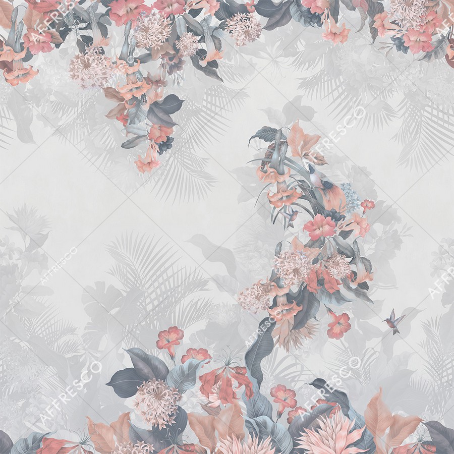 Панно Affresco Wallpaper Part 2 Paradise Bird AF962-COL1 2x2,01 м