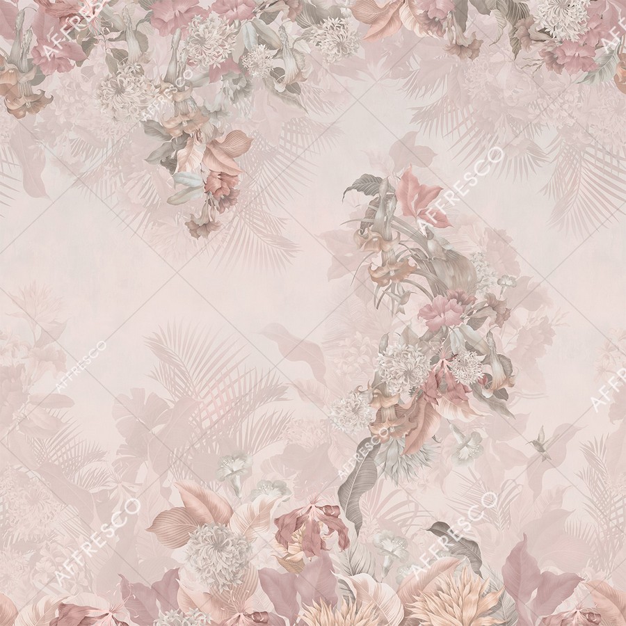 Панно Affresco Wallpaper Part 2 Paradise Bird AF962-COL2 2x2,01 м