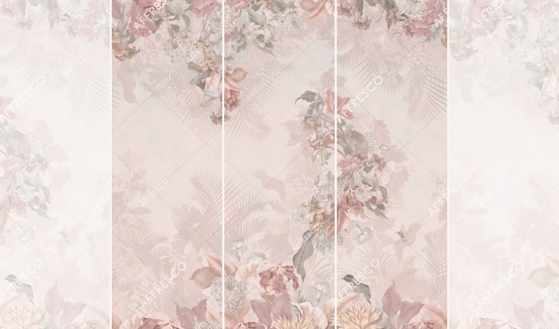 Панно Affresco Wallpaper Part 2 Paradise Bird AF962-COL2 2x2,01 м