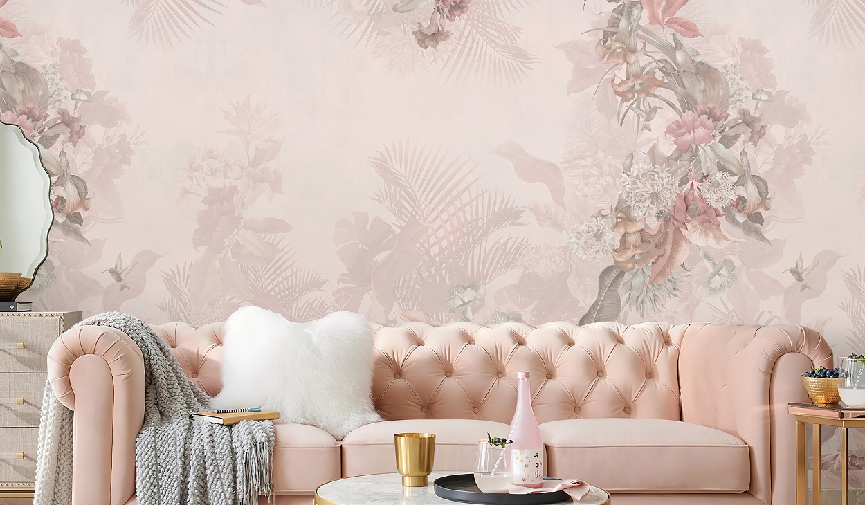 Панно Affresco Wallpaper Part 2 Paradise Bird AF962-COL2 2x2,01 м фото в интерьере