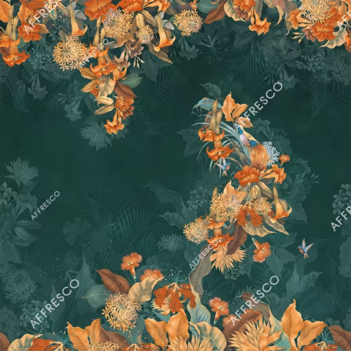 Панно Affresco Wallpaper Part 2 Paradise Bird AF962-COL4 2x2,01 м