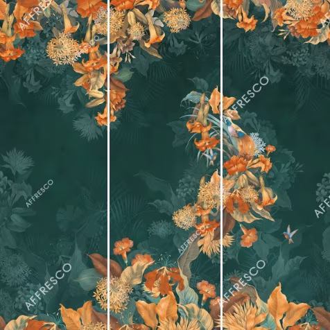Панно Affresco Wallpaper Part 2 Paradise Bird AF962-COL4 2x2,01 м