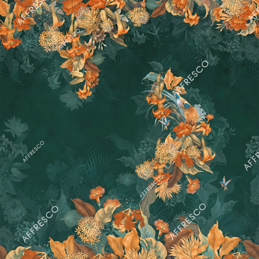 Панно Affresco Wallpaper Part 2 Paradise Bird AF962-COL4 2x2,01 м