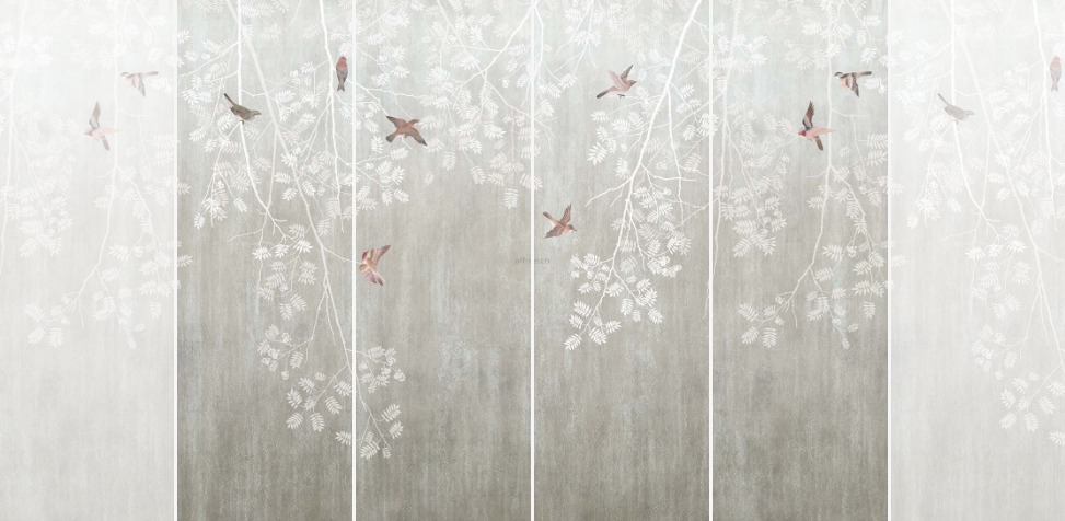 Панно Affresco Wallpaper Part 2 Rowan Branches JK43-COL1 2x2,68 м