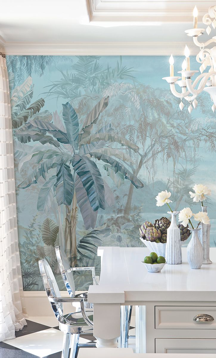 Панно Affresco Wallpaper Part 2 Island AB128-COL1 2x4,69 м фото в интерьере