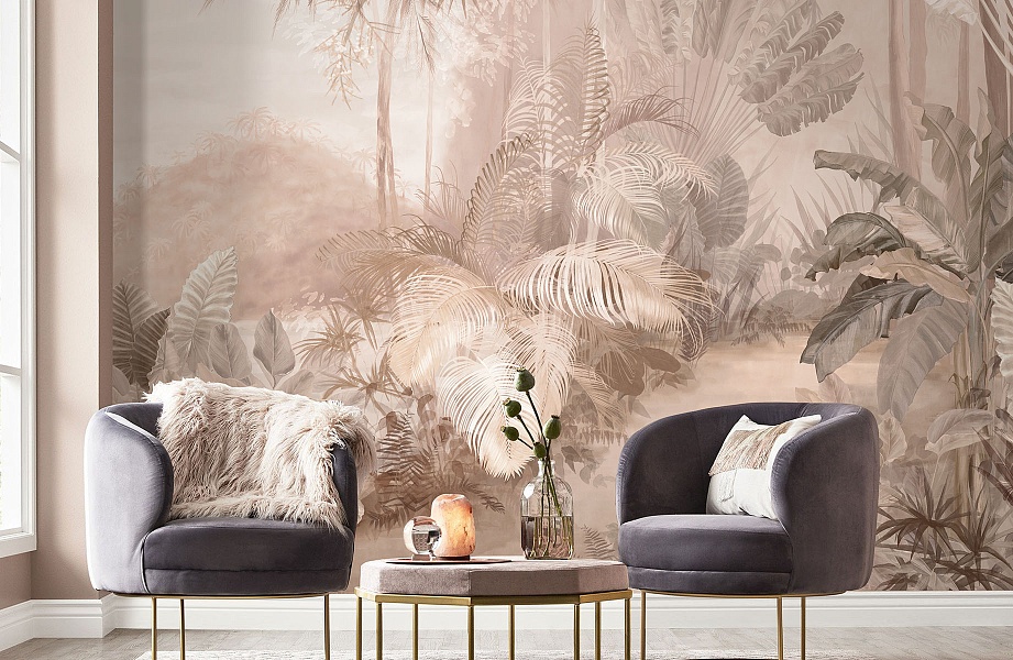 Панно Affresco Wallpaper Part 2 Island AB128-COL2 2x4,69 м фото в интерьере