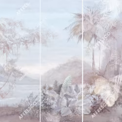 Панно Affresco Wallpaper Part 2 Island AB128-COL4 2x4,69 м