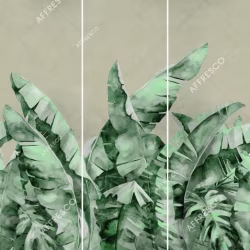 Панно Affresco Wallpaper Part 2 Large Palm Foliage AB131-COL1 2x2,01 м