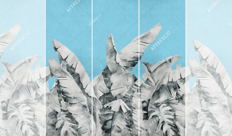 Панно Affresco Wallpaper Part 2 Large Palm Foliage AB131-COL2 2x2,01 м