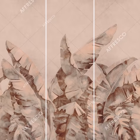 Панно Affresco Wallpaper Part 2 Large Palm Foliage AB131-COL3 2x2,01 м