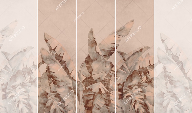 Панно Affresco Wallpaper Part 2 Large Palm Foliage AB131-COL3 2x2,01 м Панно Affresco Wallpaper Part 2 Large Palm Foliage AB131-COL3 2x2,01 м