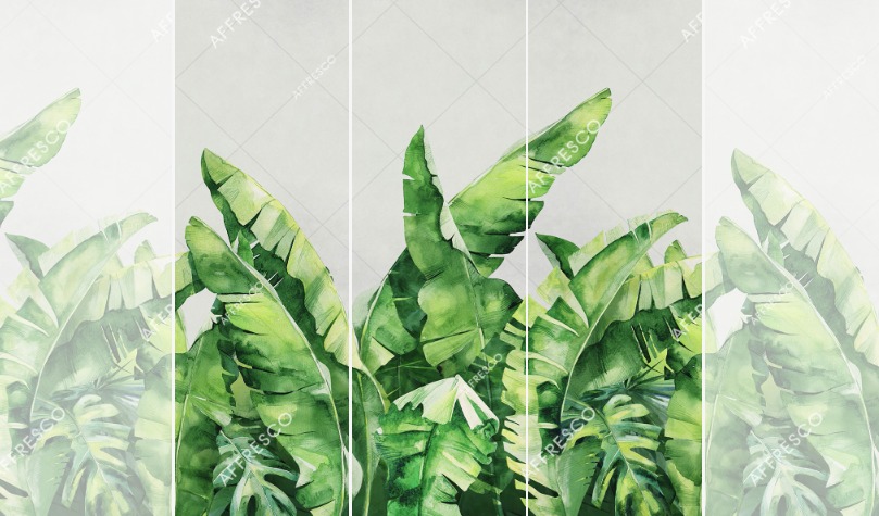 Панно Affresco Wallpaper Part 2 Large Palm Foliage AB131-COL5 2x2,01 м