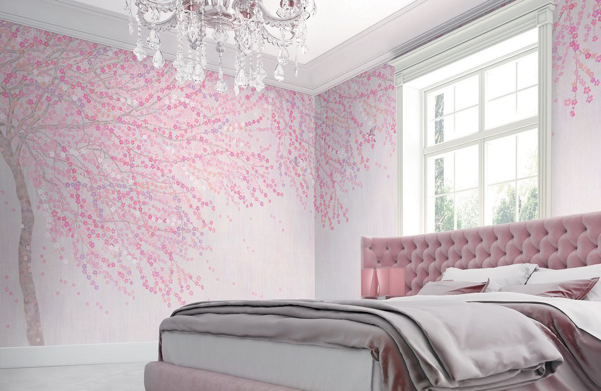 Панно Affresco Wallpaper Part 2 Bloom AB139-COL1 2x6,03 м фото в интерьере