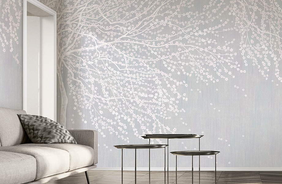 Панно Affresco Wallpaper Part 2 Bloom AB139-COL3 2x6,03 м фото в интерьере