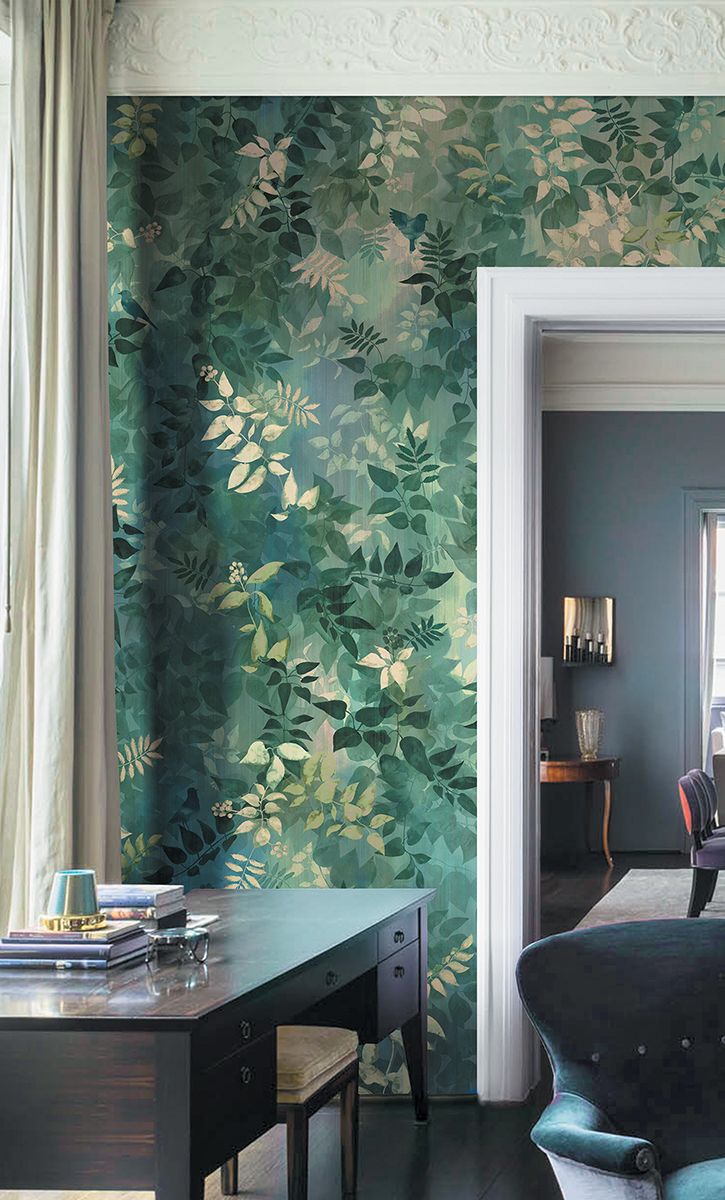 Панно Affresco Wallpaper Part 2 In the Foliage AB133-COL1 2x2,68 м фото в интерьере