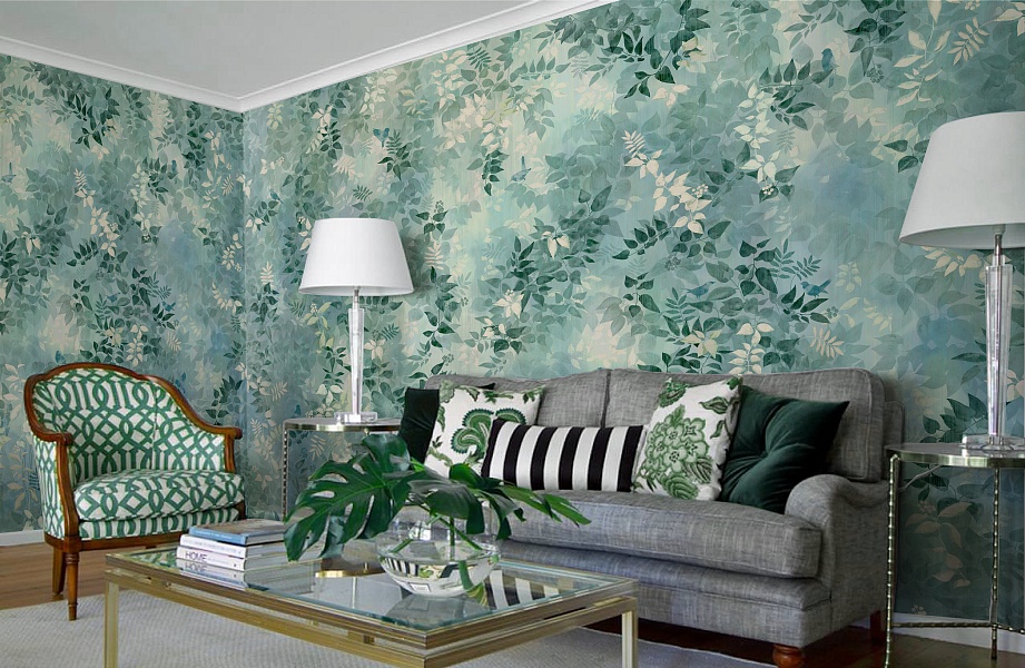 Панно Affresco Wallpaper Part 2 In the Foliage AB133-COL4 2x2,68 м фото в интерьере