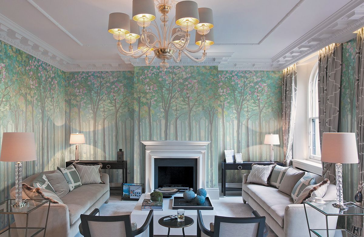 Панно Affresco Wallpaper Part 2 In the Forest AB141-COL4 2x1,34 м фото в интерьере