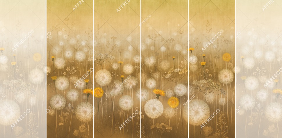 Панно Affresco Wallpaper Part 2 Dandelion AB144-COL1 2x2,68 м