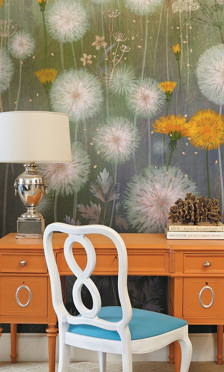 Панно Affresco Wallpaper Part 2 Dandelion AB144-COL2 2x2,68 м фото в интерьере