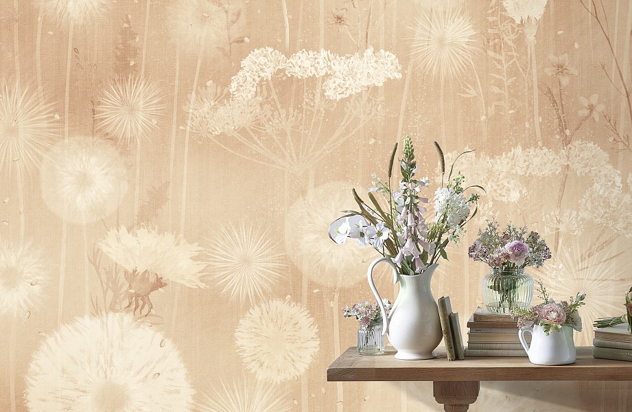 Панно Affresco Wallpaper Part 2 Dandelion AB144-COL3 2x2,68 м фото в интерьере