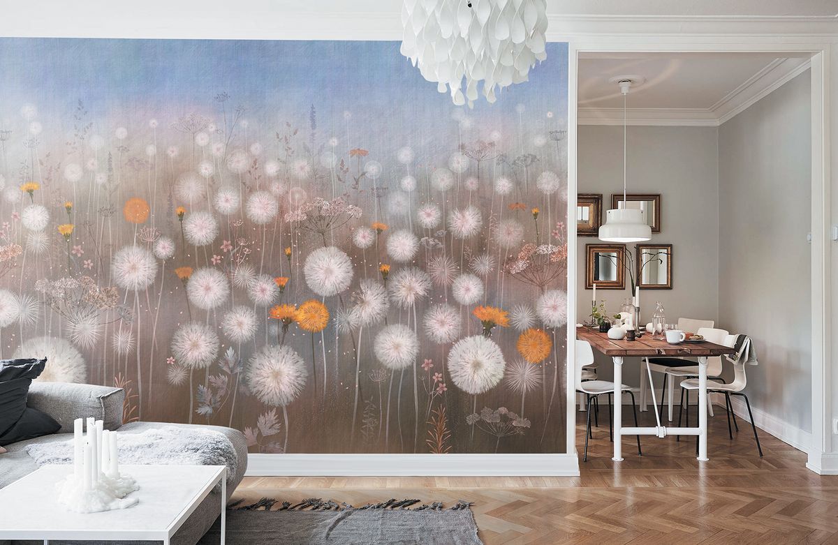 Панно Affresco Wallpaper Part 2 Dandelion AB144-COL4 2x2,68 м фото в интерьере