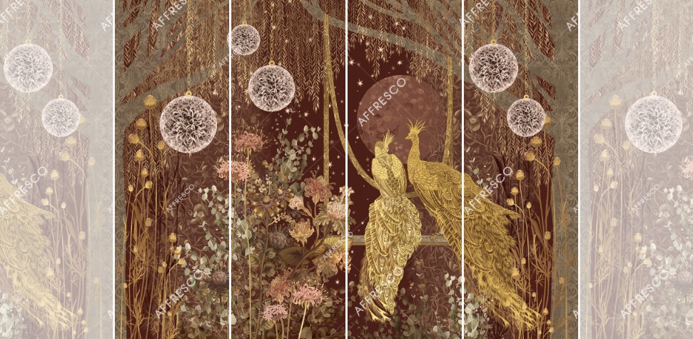 Панно Affresco Wallpaper Part 2 Love Story AB138-COL5 2x2,68 м