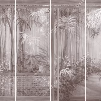 Панно Affresco Wallpaper Part 2 Jungle AB118-COL4 2x2,68 м