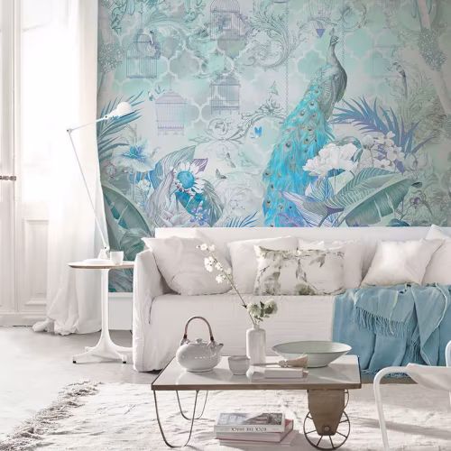 Панно Affresco Wallpaper Part 2 Peacock AB130-COL4 2x2,01 м