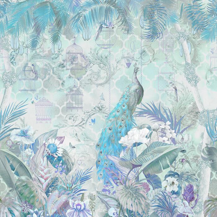 Панно Affresco Wallpaper Part 2 Peacock AB130-COL4 2x2,01 м