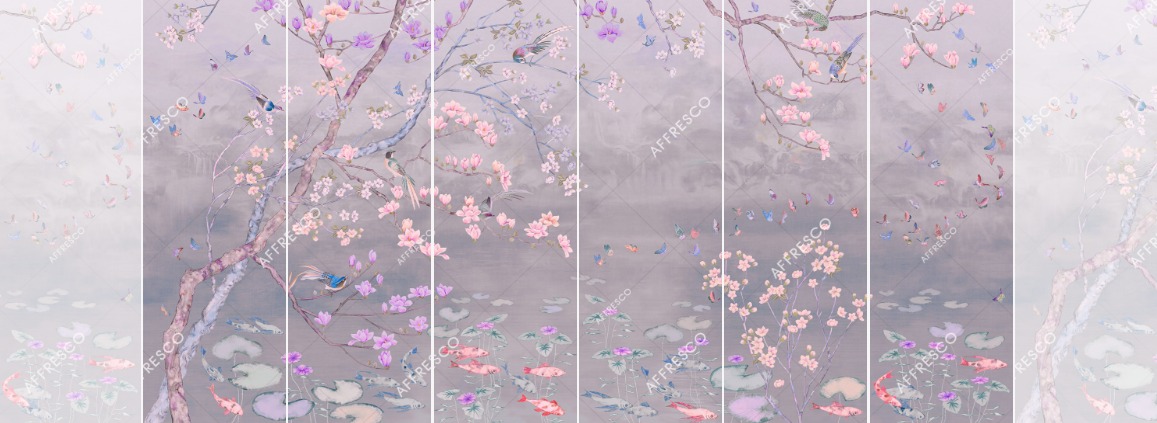 Панно Affresco Wallpaper Part 2 Chinese Motif AB121-COL1 2x4,02 м