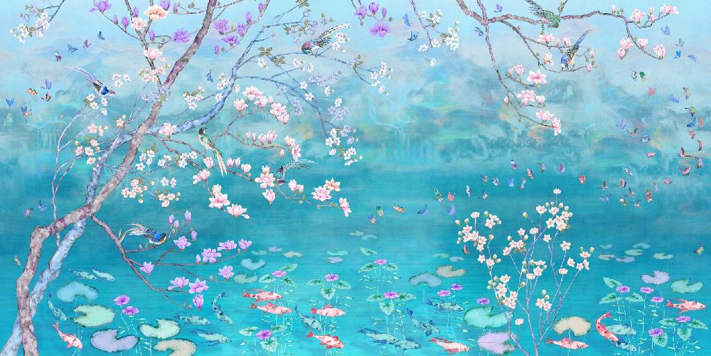 Панно Affresco Wallpaper Part 2 Chinese Motif AB121-COL2 2x4,02 м Панно Affresco Wallpaper Part 2 Chinese Motif AB121-COL2 2x4,02 м