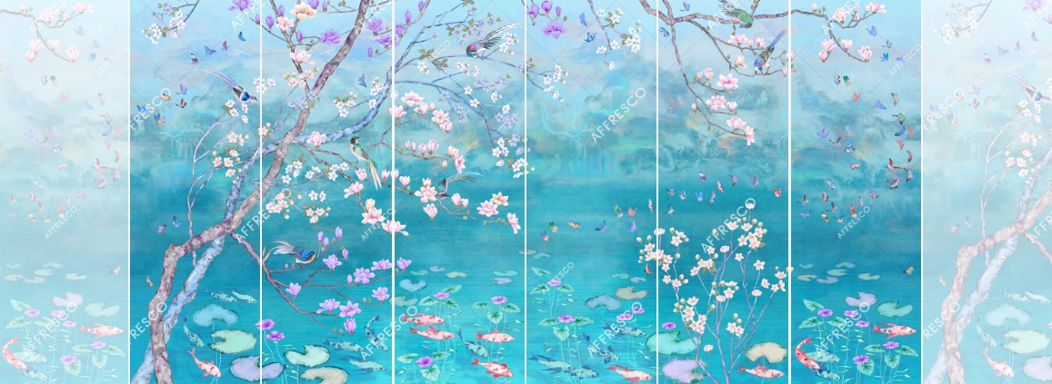 Панно Affresco Wallpaper Part 2 Chinese Motif AB121-COL2 2x4,02 м Панно Affresco Wallpaper Part 2 Chinese Motif AB121-COL2 2x4,02 м